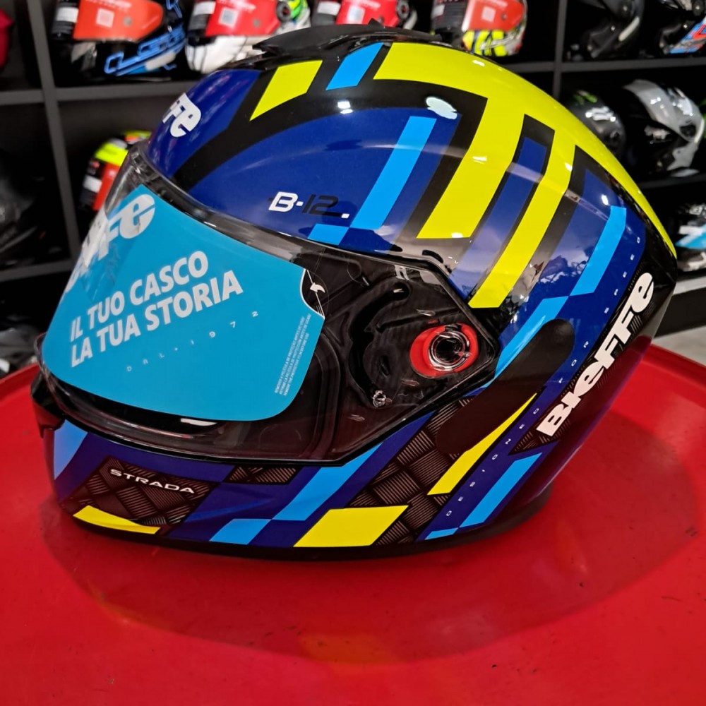 Capacete Bieffe B12 Strada Azul