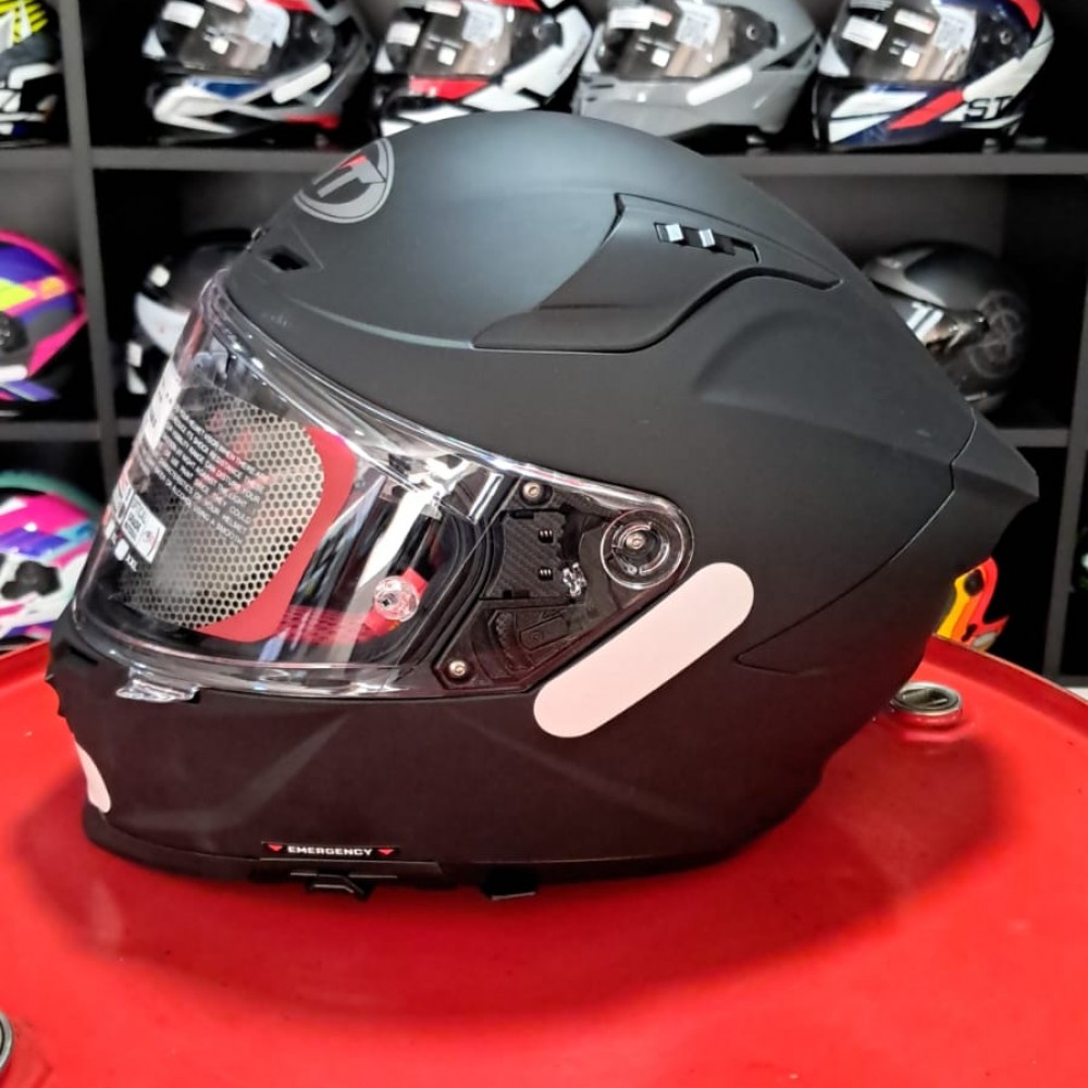 Capacete Kyt Striker 2v Plain Black Fosco