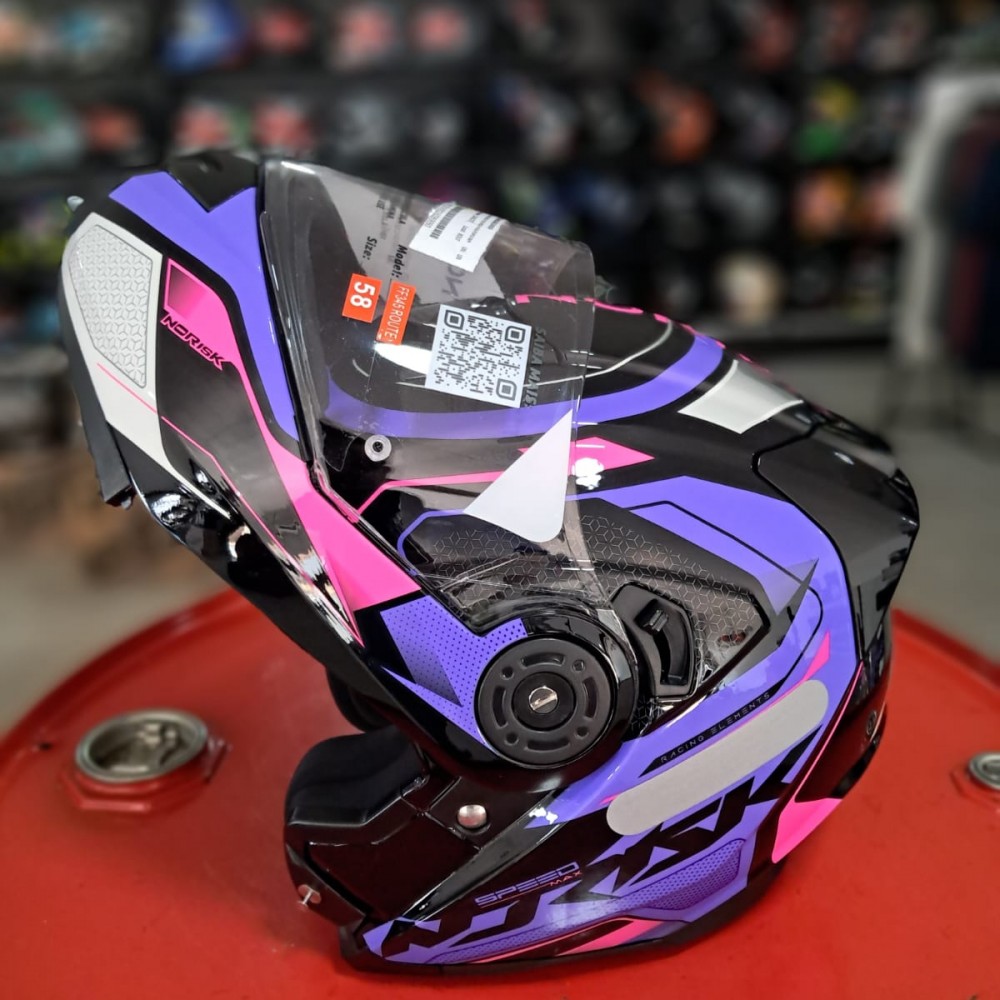 Capacete Norisk Speedmax Escamoteavel Roxo