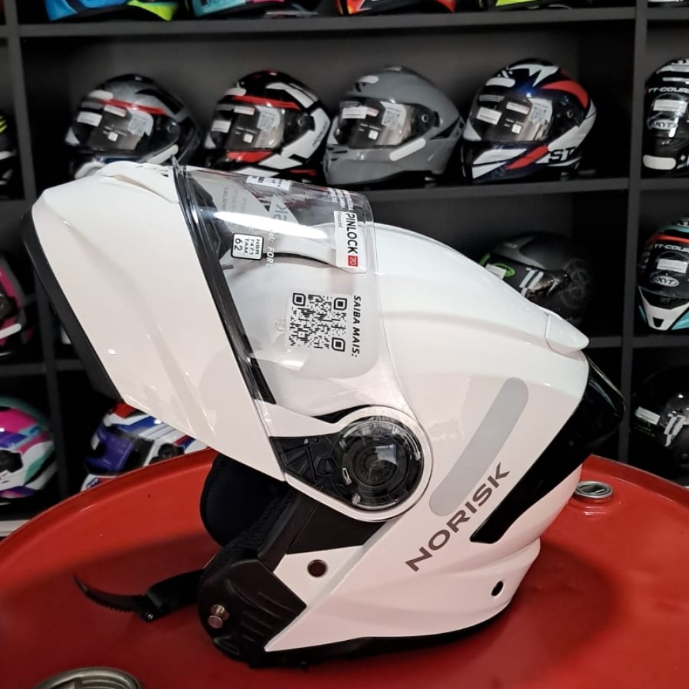Capacete Escamoteável Norisk Force 2 Branco
