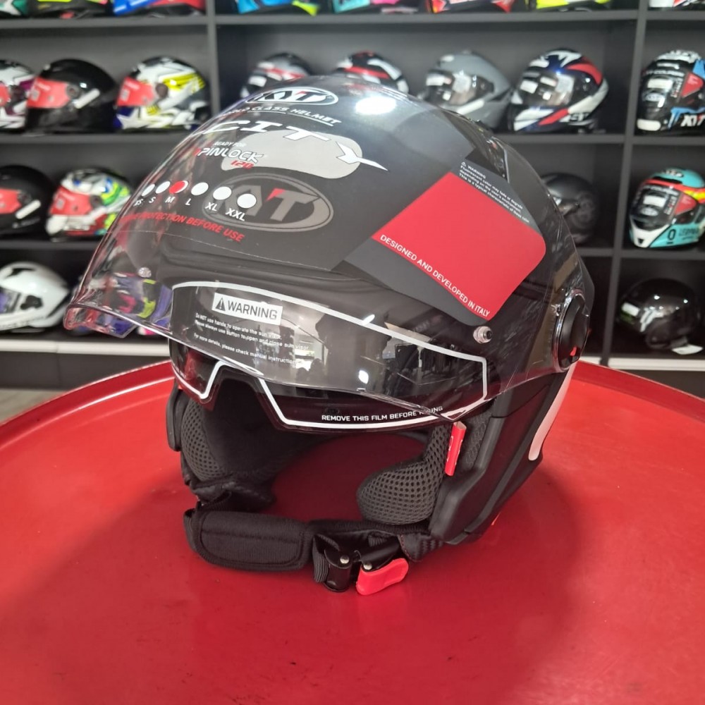 CAPACETE kyt D-CITY PLAIN MATT BLACK
